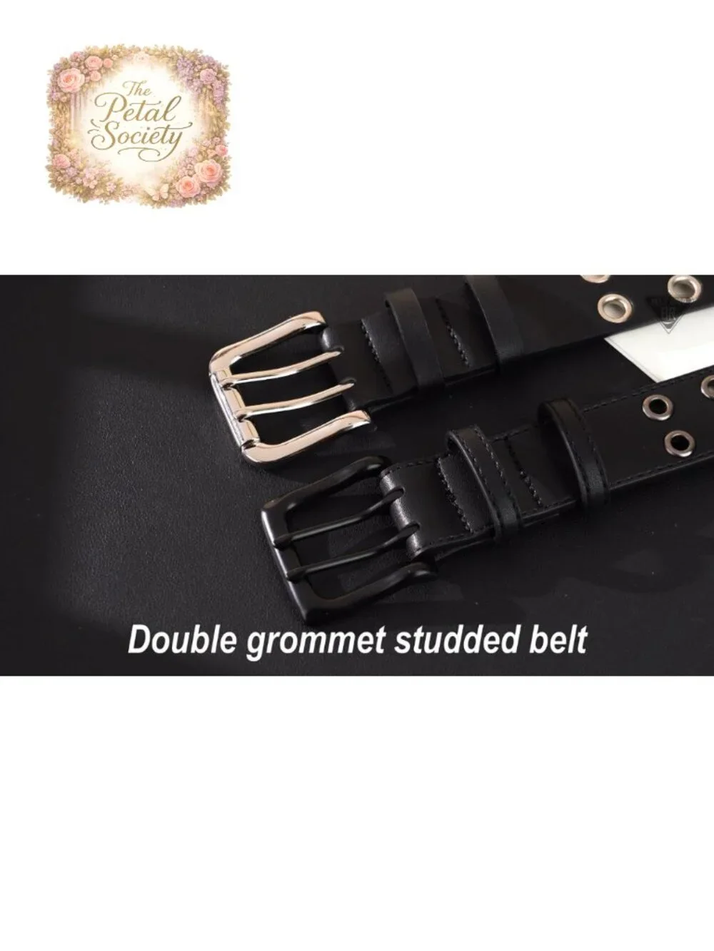 Quality Leather Studded Belt with Detachable Pants Chain, 0.5cm Thick, Multiple